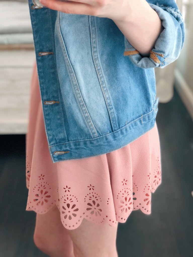 pink scallop skirt from amazon prime